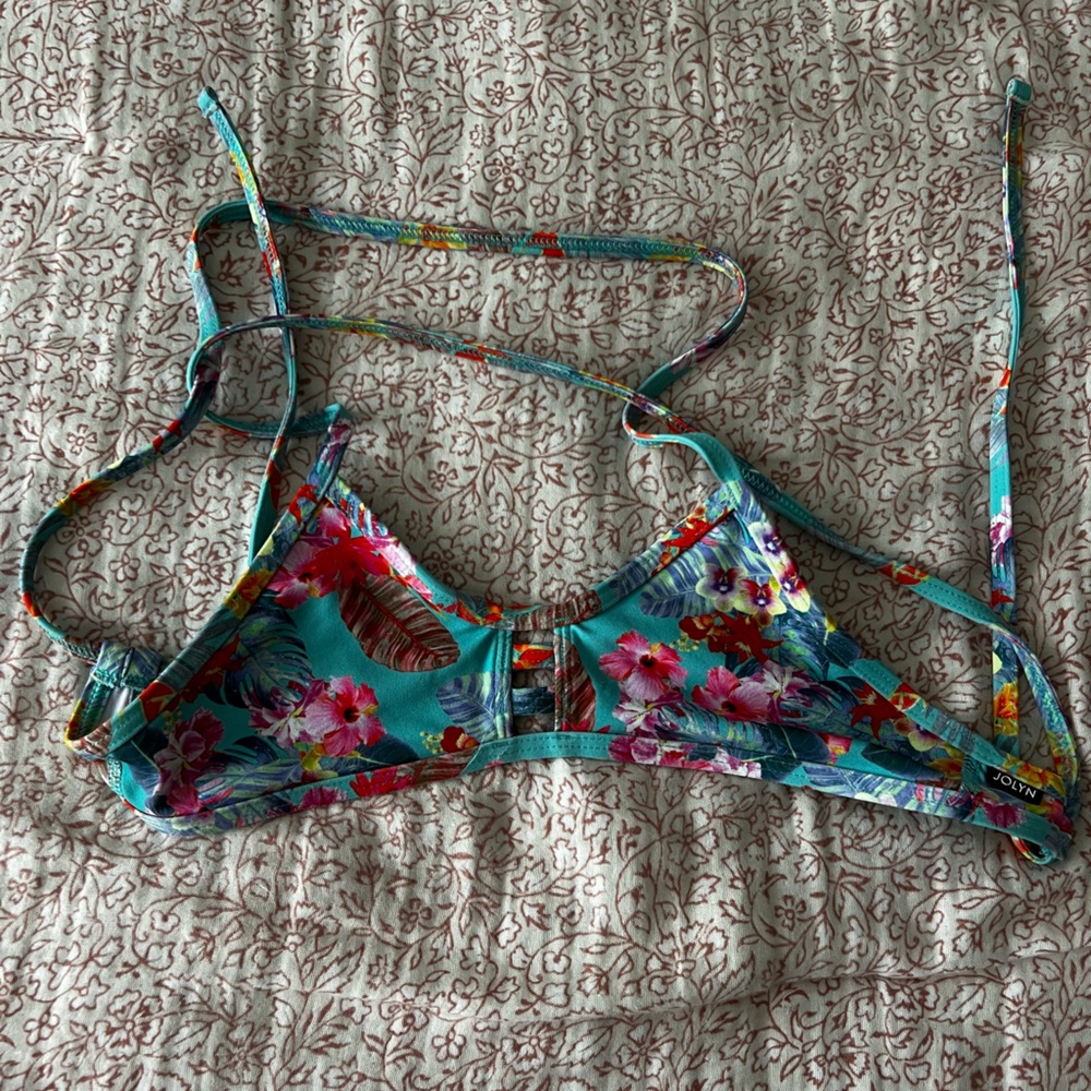 Cute tropical bikini top